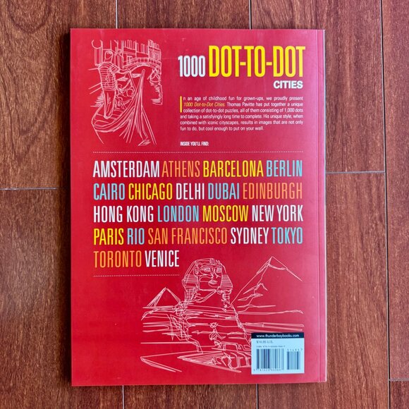 1000 Dot-to-Dot: Cities Paperback by Thomas Pavitte  - NEW - Picture 2 of 5